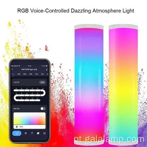 Barras de luz LED ambiente elegante para aprimoramento da sala